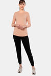 Amante Cotton Relaxed Top - Peach Blossom Marl — thumbnail 5